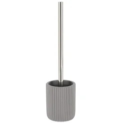 BROSSE WC POLYRESINE STRIEE GRIS