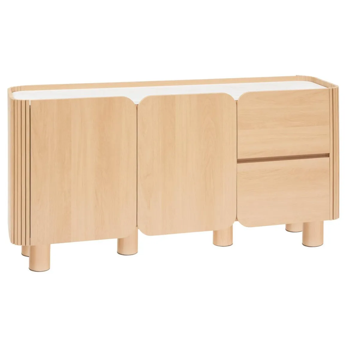 BUFFET 2 PORTES 2 TIROIRS HOMELYA