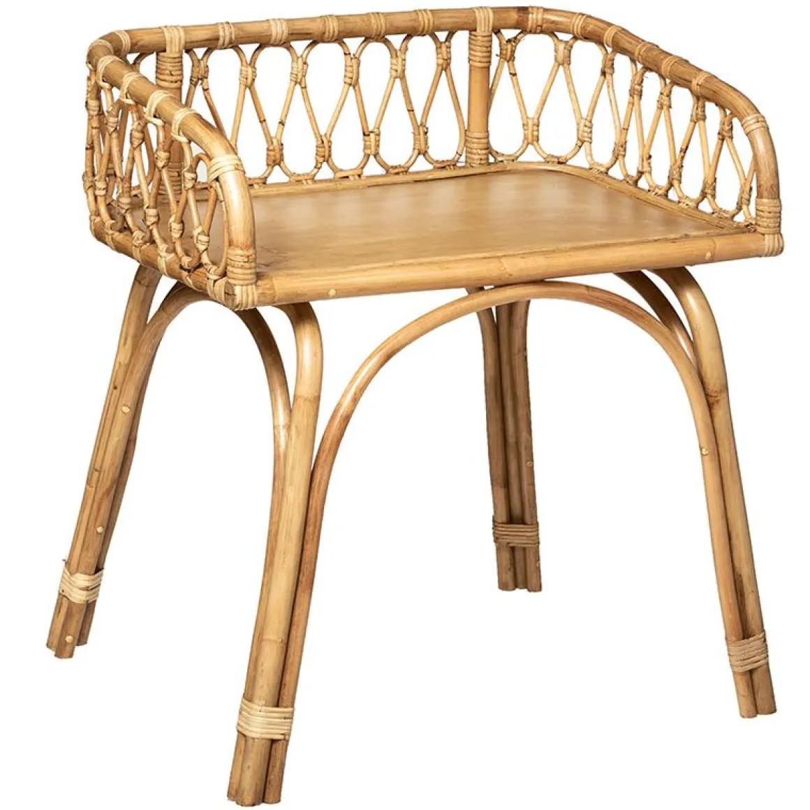 BUREAU ROTIN D.62X43X69CM