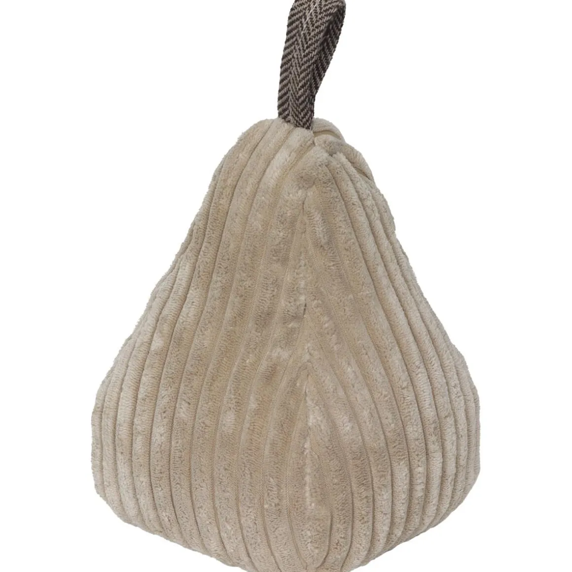 BUTEE PORTE PYRAMIDE VELOURS COTELE BEIGE
