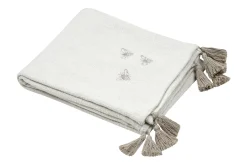 BUTINE PLAID 125X150CM ECRU