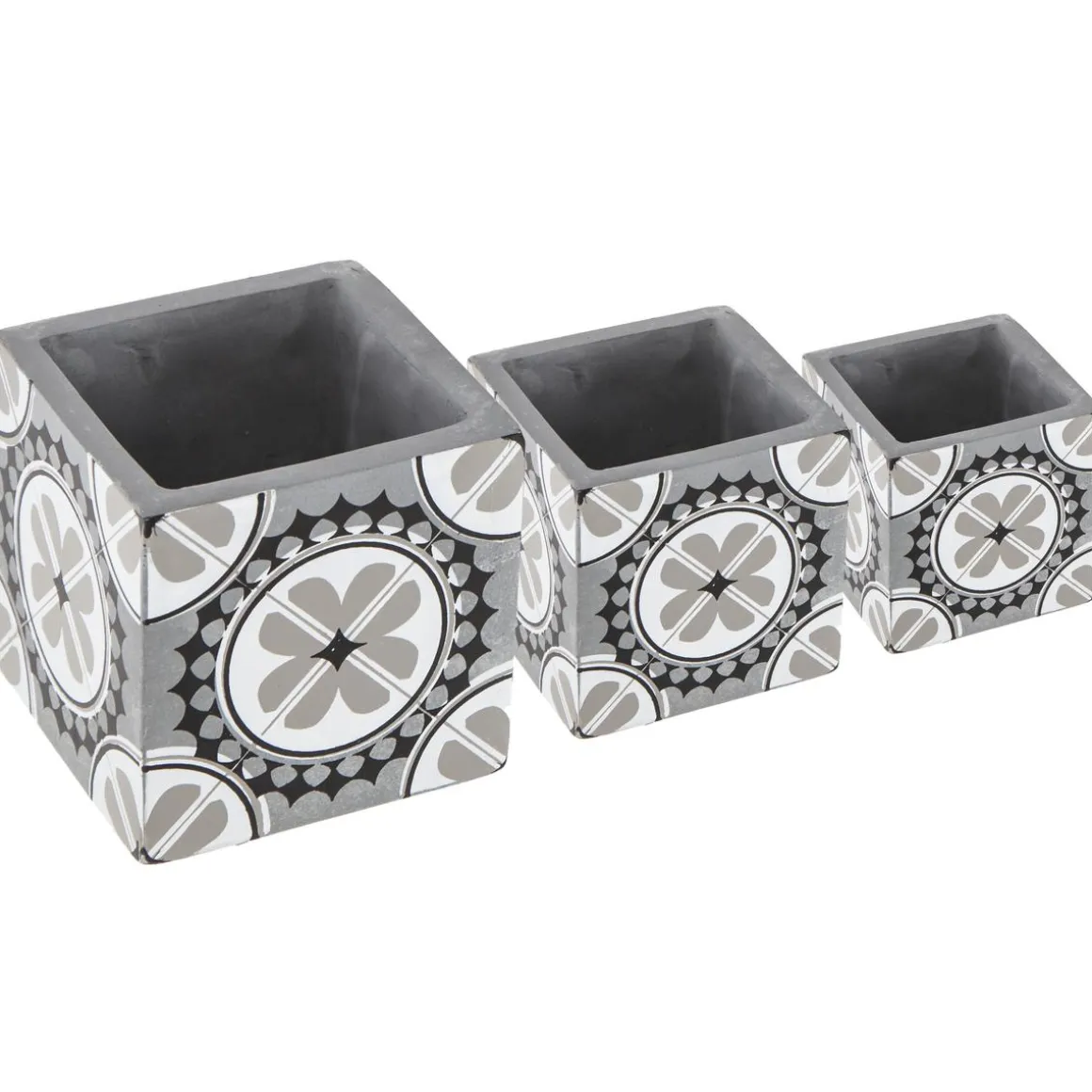 CACHE POT CIMENT CARRE MANOIR D.11X11CM