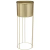CACHE POT METAL OR POT D 21.5X58CM