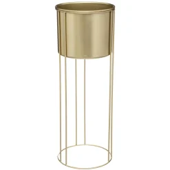 CACHE POT METAL OR POT D 21.5X58CM