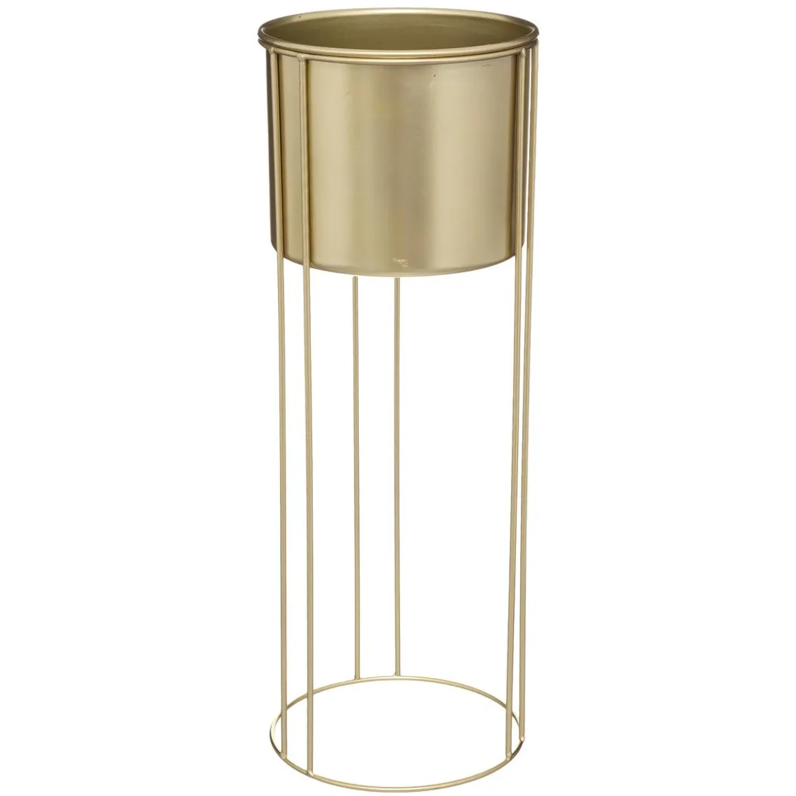 CACHE POT METAL OR POT D 21.5X58CM