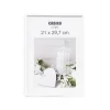 CADRE PHOTO PLASTIQUE VERRE BLANC A4 21X29.7CM
