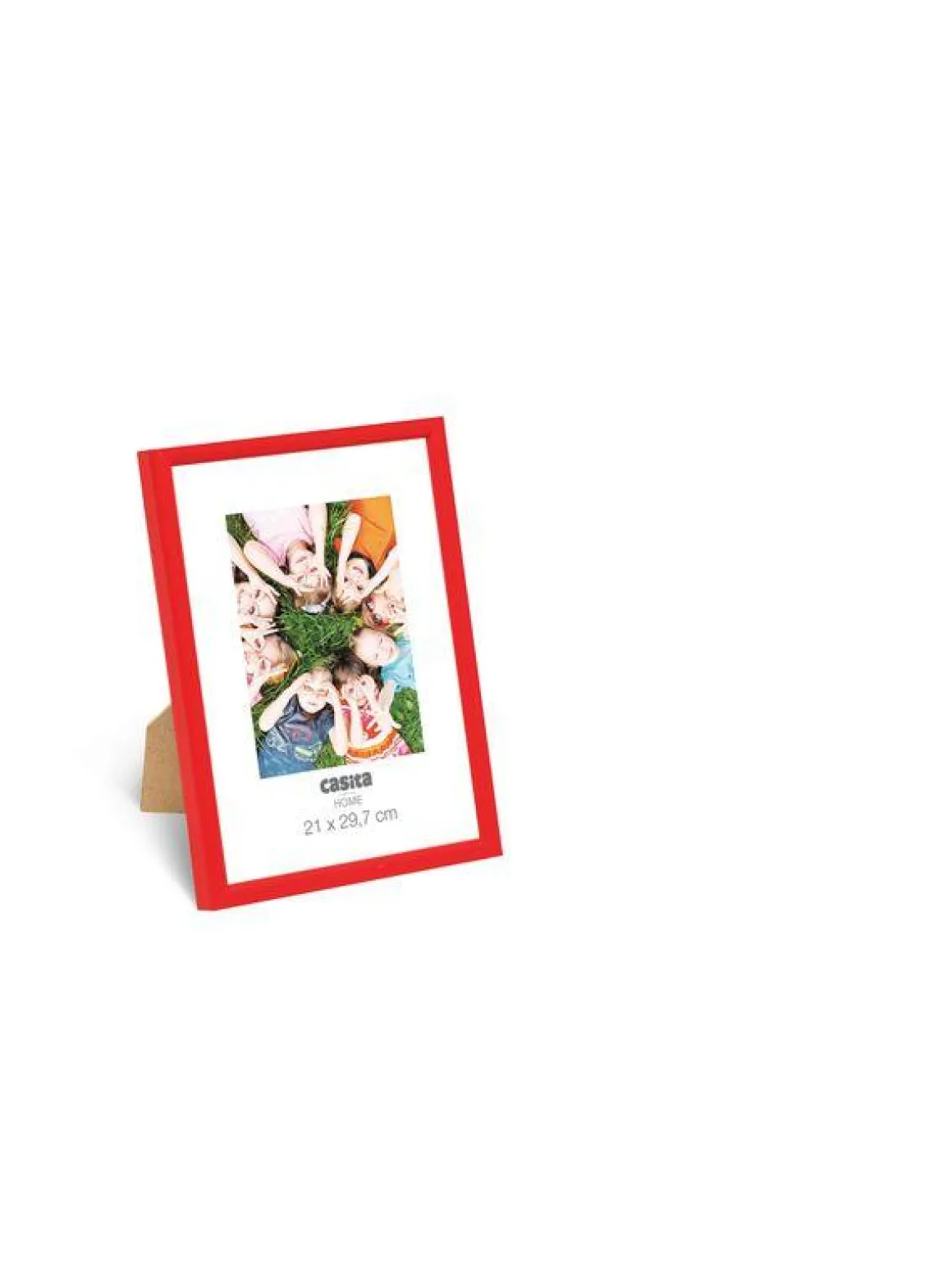 CADRE PHOTO ROUGE PVC VERRE A4 21X29.7CM