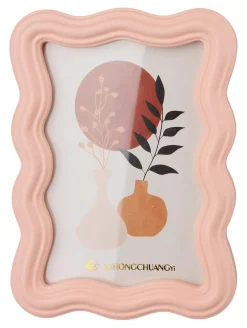 CADRE PHOTO WAVE ROSE 10X15CM