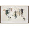 CADRE VERRE MONDE D.80X50CM