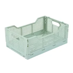 CAGETTE PLIABLE EMPILABLE CELADON D.30X20X11.5CM