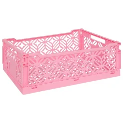 CAGETTE PLIABLE ROSE 40X30X15CM