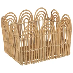 CAISSE CAGETTE LOUR NATUREL D.37.5X29X21CM