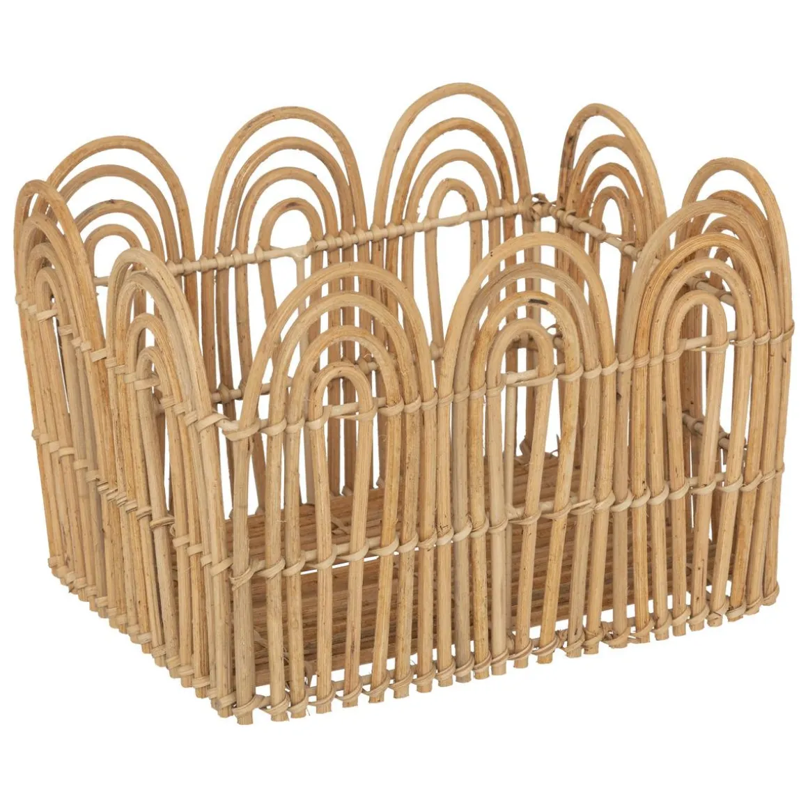 CAISSE CAGETTE LOUR NATUREL D.37.5X29X21CM