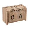 CALENDRIER BOIS COLONIAL L.11CM