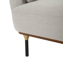 CANAPE 2 PLACES ISEE GRIS CLAIR