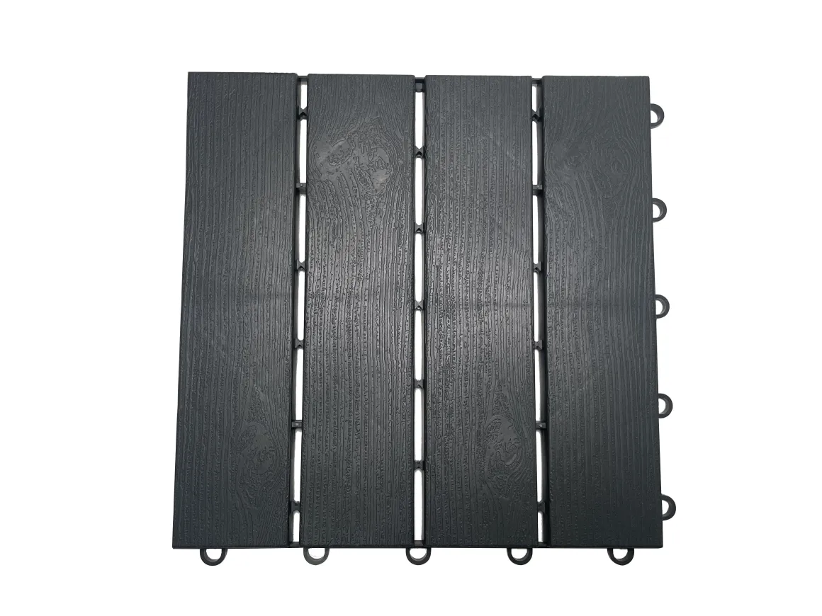 CARREAUX PLASTIQUE PACK 4 EFFET BOIS 30X1.5CM