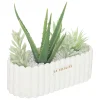 CENTRE TABLE CERAMIQUE RIVI BLANC H.20CM