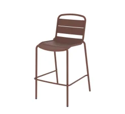 CHAISE ALEGORIA HAUT EMPILABLE ACAJOU