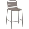 CHAISE ALEGORIA HAUT EMPILABLE CAFE