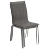 CHAISE AXANT EMPILABLE WENGE PRALINE