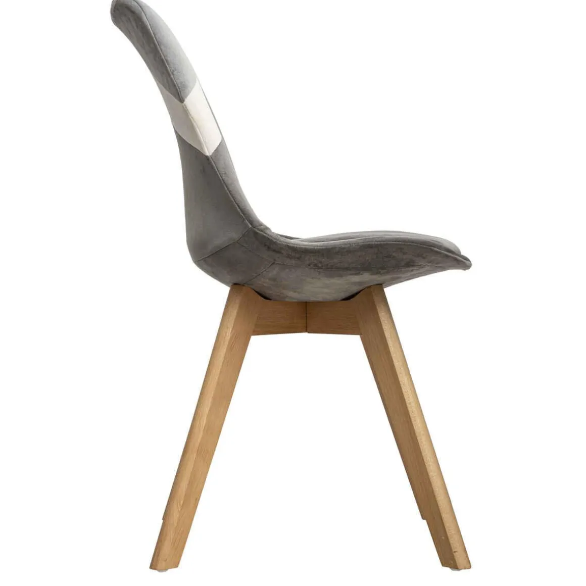 CHAISE DINER PATCHWORK GRIS BAYA