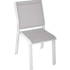 CHAISE ESSENTIA EMPILABLE GALET BLANC