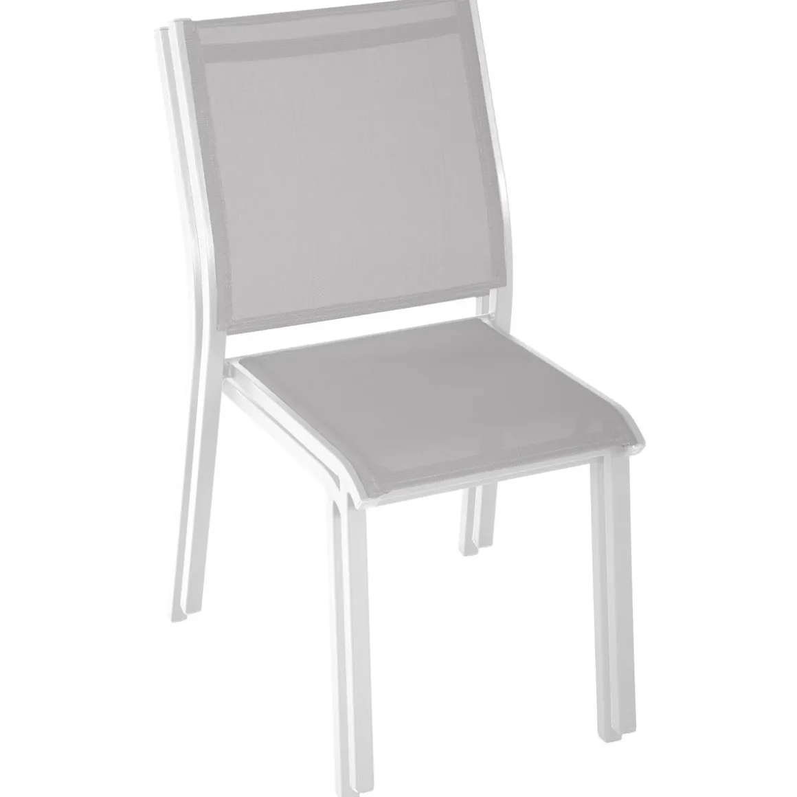 CHAISE ESSENTIA EMPILABLE GALET BLANC