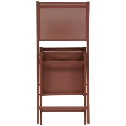 CHAISE ESSENTIA PLIANTE ACAJOU ACAJOU