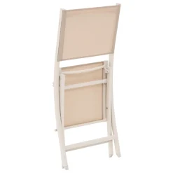 CHAISE ESSENTIA PLIANTE LIN ARGILE