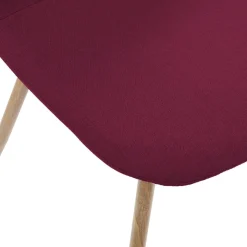 CHAISE IMITATION CHENE POURPRE ROKA