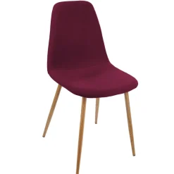 CHAISE IMITATION CHENE POURPRE ROKA