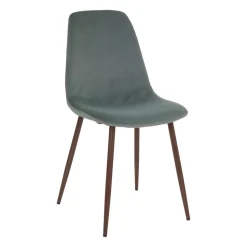 CHAISE IMITATION NOYER VELOURS ROKA CELADON
