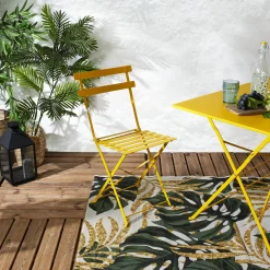 CHAISE PLIANTE CAMARGUE JAUNE SOLEIL