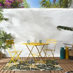CHAISE PLIANTE CAMARGUE JAUNE SOLEIL