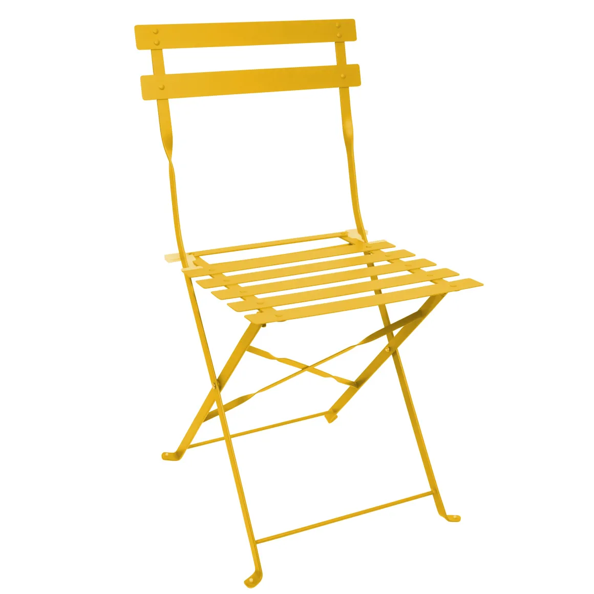 CHAISE PLIANTE MIAMI JAUNE MOUTARDE