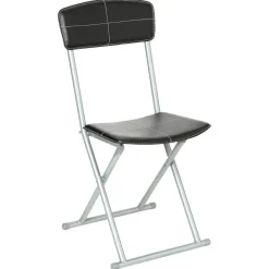 CHAISE PLIANTE PVC NOIR