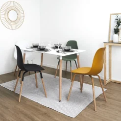 CHAISE SCANDINAVE PHENIX NOIR