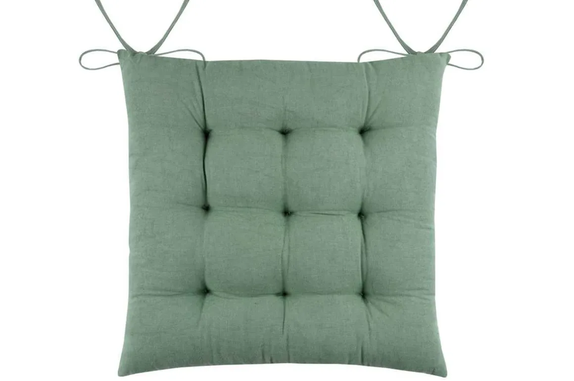 CHAUMONT GALETTE DE CHAISE 40X40CM ECRU