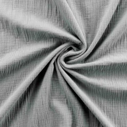 CHEMIN DE LIT 80X180CM GAZE DE COTON UNI ANGELIA GRIS
