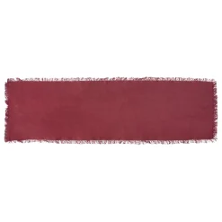 CHEMIN DE TABLE MAHA GRENAT 38X140CM