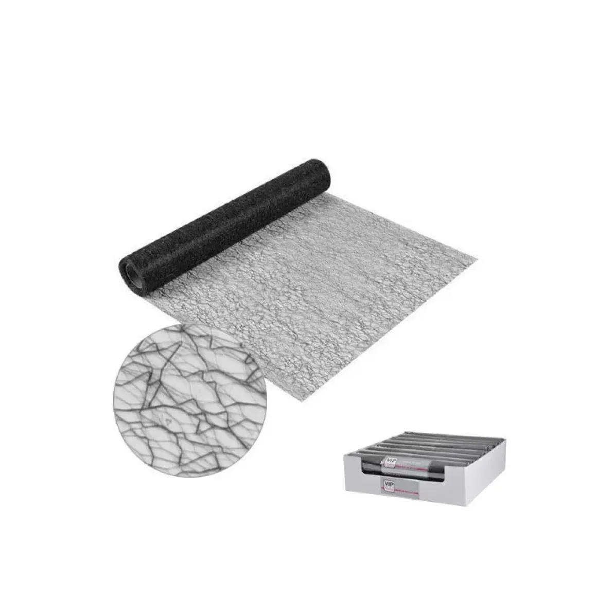CHEMIN TABLE MAILLE 30CMX5M NOIR
