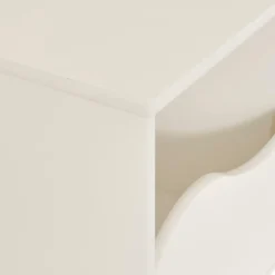 CHEVET DOUCEUR ORGANIQUE BLANC D.35.5X33X40CM