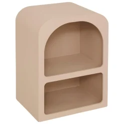 CHEVET 2 NICHES SOLEYA BEIGE D.40X30X55CM