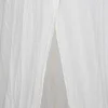 CIEL DE LIT DOUBLE GAZE COTON BLANC