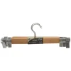 CINTRE BOIS PINCE METAL X3 PIECES