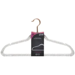 CINTRE PLASTIQUE PAILLETTES X8