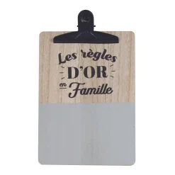 CLIPBOARD DES REGLES DE FAMILLE 18X25CM