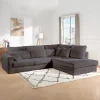 COBRA CANAPE ANGLE DROIT GRIS FONCE POSO 034