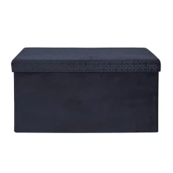 COFFRE BANC PLIABLE RETRO BLEU NUIT