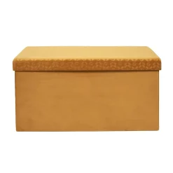 COFFRE BANC PLIABLE RETRO MOUTARDE